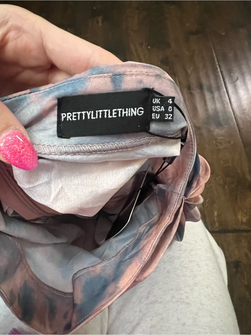 PrettyLittleThing renaissance cloud print midi skirt - Picture 7 of 9